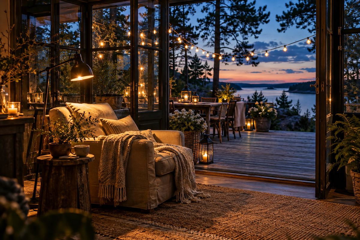 Cozy Sunroom Lighting That Keeps Your Book Readable