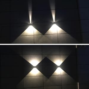 Outdoor Porch Light 4 PCS 6500k Wall liight led Wall Pack Light Exterior Light Fixture 20W Modern Wall Sconce up Down Light Outdoor