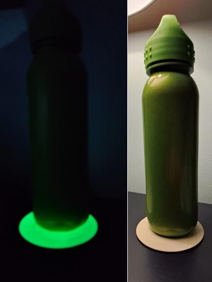 Glowster Nightlights - Rechargeable, Eco-Friendly Glow-in-The-Dark Coaster Design for Kids & Adults (4-Pack)