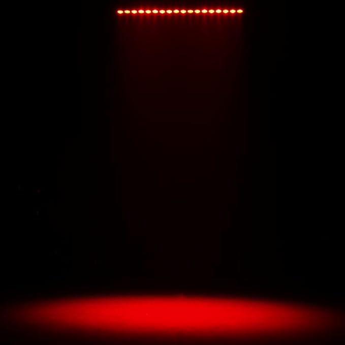SHEHDS Stage Wash Lights Bar, 18x18W RGBWA+UV, Modular Linking LED Wall Washer Light, B & Strobe Effect, DMX 12/108/120 CH, Ideal for School Events, Musical Theater, Dance Shows, Christmas galas