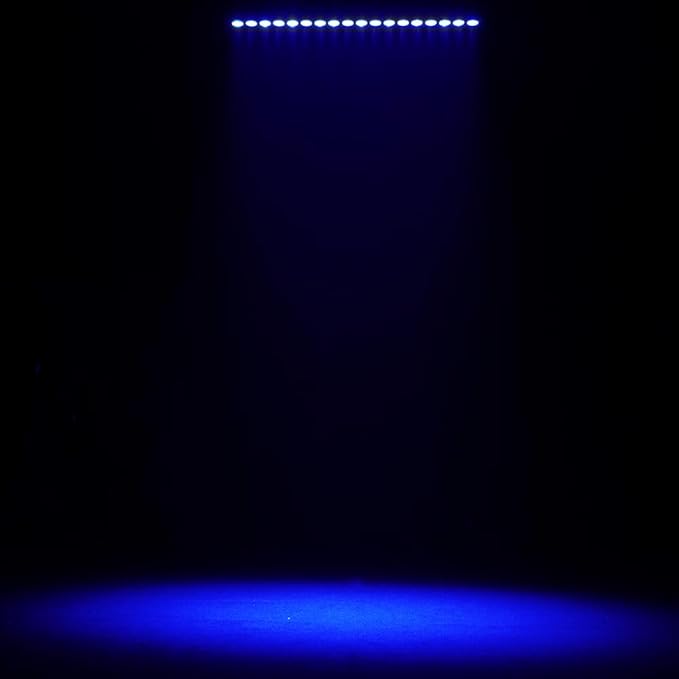 SHEHDS Stage Wash Lights Bar, 18x18W RGBWA+UV, Modular Linking LED Wall Washer Light, B & Strobe Effect, DMX 12/108/120 CH, Ideal for School Events, Musical Theater, Dance Shows, Christmas galas