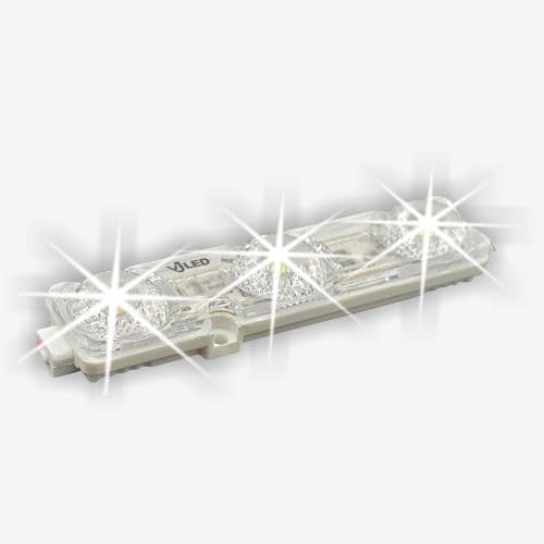 Super Bright 100-Pcs LED Module 10,000K LED Strip with | Max. 50 modules in Series | Waterproof (IP68) Decorative Lights for Letter Signs | 3M Adhesive Back | (White)