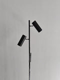 Spotlight Floor Lamp, Tall LED Standing Lamp with Remote/Touch Control, 2700K-6500K, 350°Rotating Head Standing Lamp, Reading Floor Lamp for Living Room, Bedroom, Office & Wall Art, Dual Head