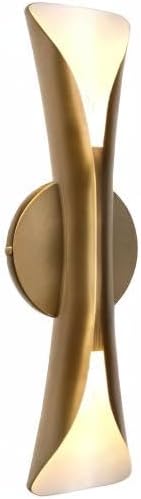 Tubicen Gold Wall Sconce Dimmable Mid Century Modern Sconces 15.7" H Large Up and Down Wall Lights for Living Room Movie Theater Lights for Wall Lamps for Bedroom Hardwired