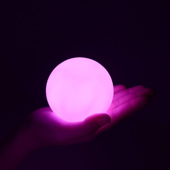 YESIE 2Packs Floating Pool Lights,Rechargeable 3-Inch LED Orb Lamp,150°F Duable Material,Bathtub Accessories,16 Colors,Remote Control,Fortune Teller Ball, Juggling Poi Ball, Hot Tub Light