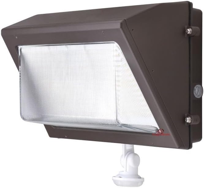 RuggedGrade 80W LED Wall Pack with Photocell - Durado IV Series - 11,600 Lumens - Color Selectable 3000K/4000K/5000K - Outdoor LED Wall Light - DLC 5.1 Premium