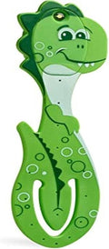 Gifts for Readers & Writers Bookmark Reading Light Dino Green - 2in1 Clip On Bookmark Kids Book Light for Reading Night in Bed, Travel Cute Book Lights, Flexible 8 Lumen LED Lights for Books