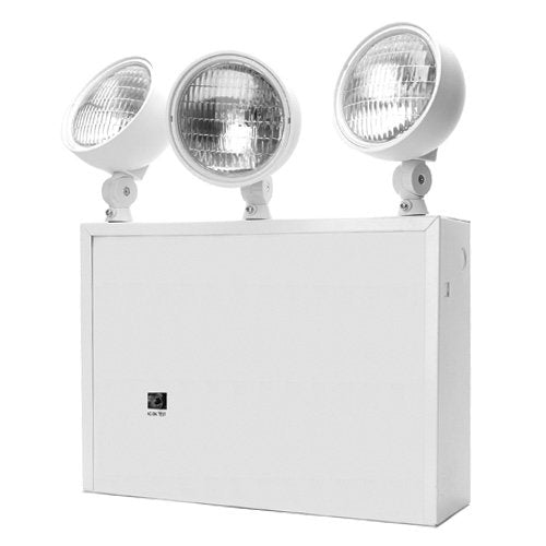 SmartSign New York Approved DXR Emergency Light with 6 Volts 27 watts and 3 Heads, Made in USA