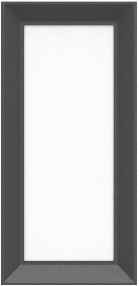 Sytmhoe Outdoor Wall-Porch-Light, Modern Exterior LED Wall Sconce,24W-Led Matte Black Exterior Wall Fixtures,Mounted Wall Patio Lamps,3-Color-Changeable for Garage Walkway Backyard Garden