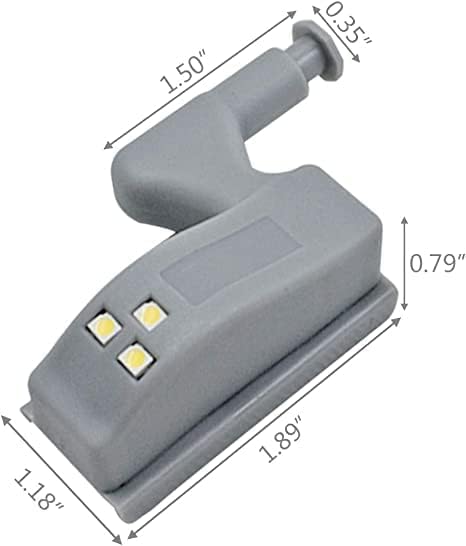 12 Pack Hinge LED Sensor Light -Smart Touch Induction Cabinet Light for Kitchen Cabinet Cupboard Closet Night Lights, Living Room/Bedroom/Wardrobe Night Lights