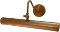 Antique Brass Picture Light – Hardwired Wall Mount Display Light for Paintings, Artwork, and Photos | Adjustable Arm & Rotating Shade | Vintage Wall Sconce for Gallery, Hallway (Antique Patina)