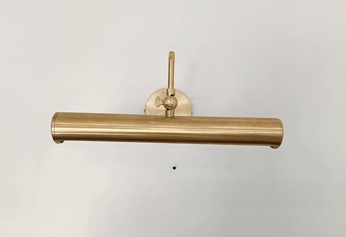 Adjustable Brass Picture Light - Modern Wall-Mounted Art Light Fixture - brass Gallery Light for Paintings, Artwork, Mirrors Display Walls - Hardwired Picture Light Lamp (Polished Chrome, 10 inches)
