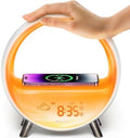 Dekala 5G Arches Gradual Sunrise Alarm Clock with Wireless Charging Sunset White Noise Sleep Sound Machine Loud Alarm Clock for Heavy Sleepers Bluetooth Speaker Night Light Touch/App/Button Control