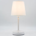 Cordless Table Lamp Rechargeable Touch White Mini Small Lamp Adjustable Height 5200mAh Battery Operated with Stepless Dimming Function for Bedroom Nightstand Bathroom Kitchen Counter Home Decoration