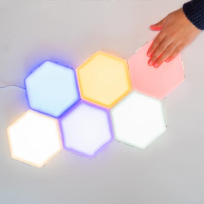 Bright Autism Tap-Tap Touch Sensory Lights – Dimmable Room Lighting for Therapeutic & Educational Play. Visual & Tactile Soothing LED Stimulation. Perfect Addition to Your Child's Bedroom (10pcs)