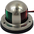 Salty Reef - Stainless Steel - Bicolor 12v Red & Green BRIGHT LED marine Bow Navigation Light