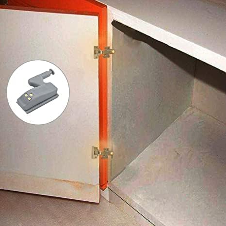12 Pack Hinge LED Sensor Light -Smart Touch Induction Cabinet Light for Kitchen Cabinet Cupboard Closet Night Lights, Living Room/Bedroom/Wardrobe Night Lights