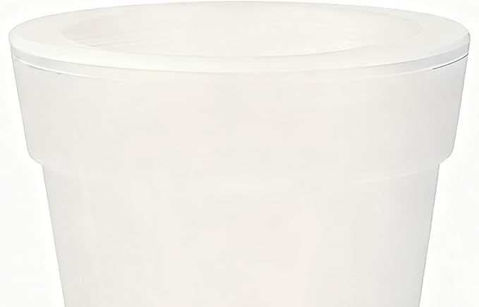 Waterproof Planter Lamp, Solar Garden Lighting, 6.49x7.48 Inches Pot Light with Energy Feature, ABS Built Outdoor Decor, Landscape Illumination with Modern Style, Yard Accent for Patio Pathway