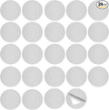 24 Pack Under Cabinet Light Metal Adhesive Strips for Magnetic LED Lights, Replacement Iron Plates Sticky Mounting Brackets for Closet Kitchen Wardrobe Counter Lighting Holders (Not Magnetic)