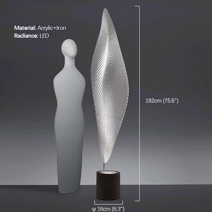Post-Modern Nordic Creative LED Floor Lamp - Special Decorative Light for Villa Living Room & Hotel Study Room (Style 67 H192CM)