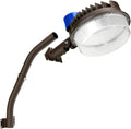 Juyace 18000lm LED Barn Light Dusk to Dawn Outdoor Lighting 120W 5000K Daylight Adjustable Angle Yard with Photocell IP65 Waterproof for Security Area
