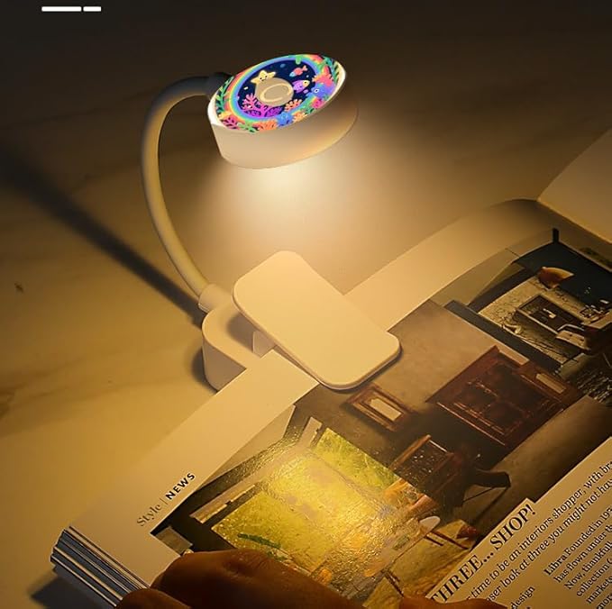 16 Pack Rechargeable Book Lights Bulk for Reading in Bed,3 Color,Adjustable Brightness,Clip on to Book Lights for Reading at Night (Multi-Colored, 16 Pack)