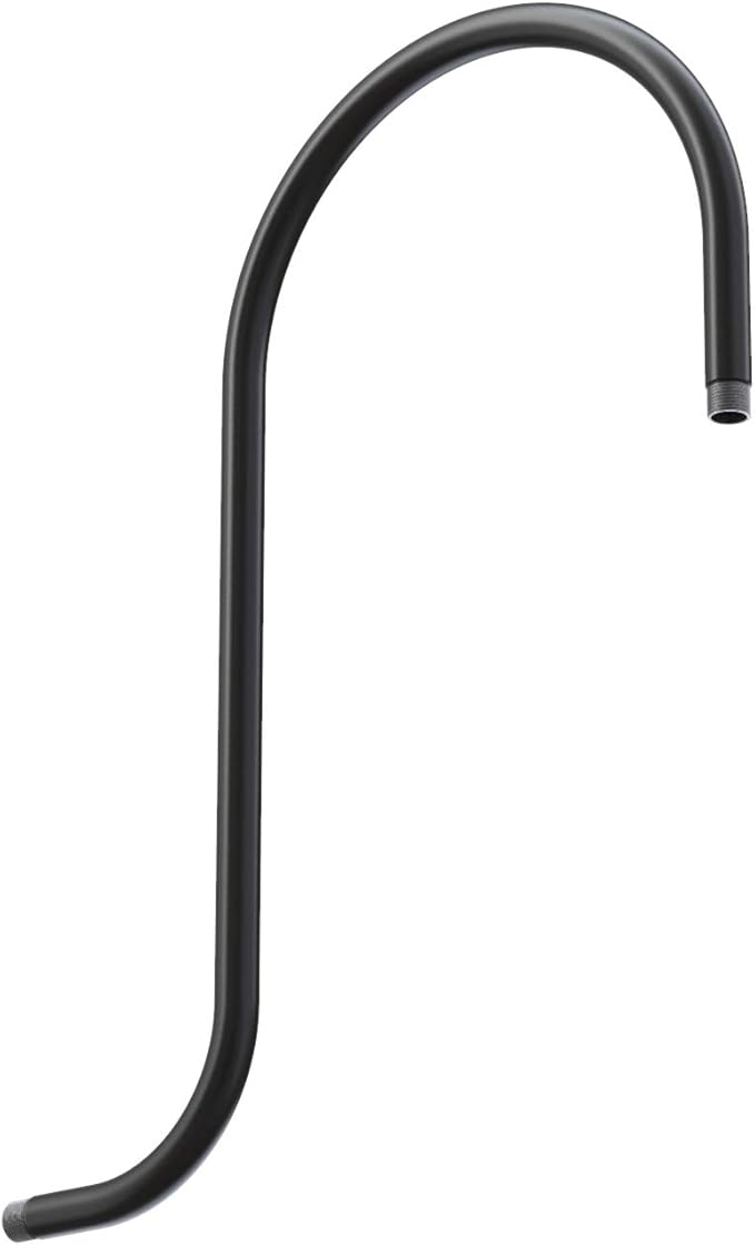 Steel Lighting Co. Topanga Barn Light | Outdoor Wall Mounted | Farmhouse Garage Light Made in America | 14 inch Dome | Upslope Gooseneck | Matte Black Exterior/Matte Black Interior