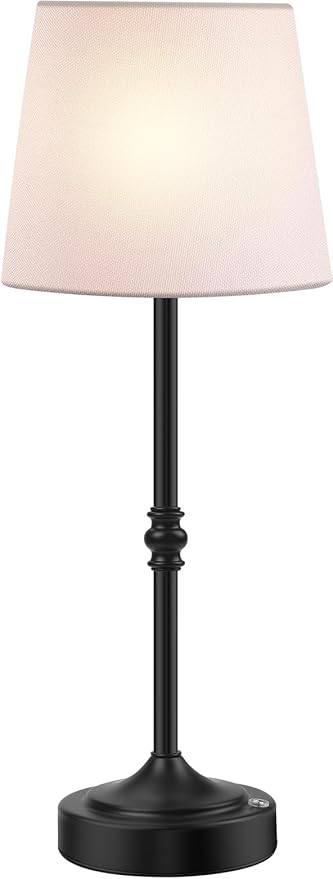 Cordless Lamp Rechargeable LED Table Lamp, 5000mAh Battery Operated, 3 Level Brightness, Portable Night Bedside Lamp, Ambient Desk Light for Home Decor, Patio, Restaurant, Dinning