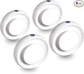 VAVOFO LED Night Light with Auto Sensor, 4 Pack, 2900-3200K Warm White, Plug-in Wall Night Lamp, Soft Glow, Energy Efficient, Ideal for Bedroom, Hallway, Nursery, and Bathroom（White）