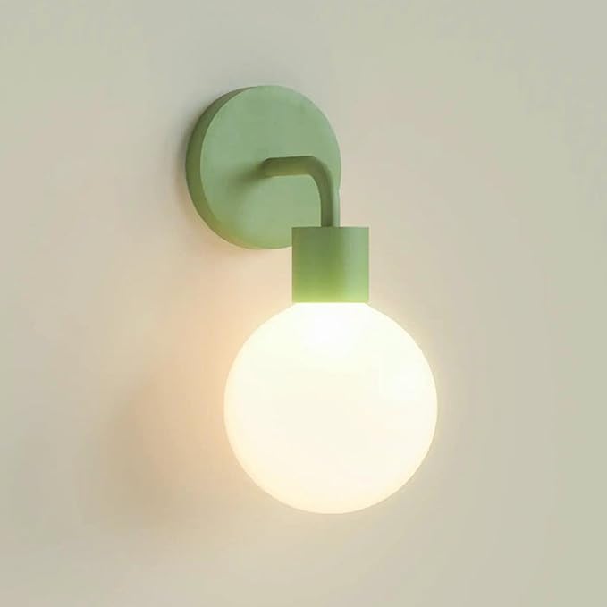 Wireless Wall Sconce (Shark Tank) Rechargeable & Dimmable LED Light w/App Control & Damage-Free Install, Moveable Modern Ambient Lighting for Elegant Home & Bedroom Decor | Sage Green
