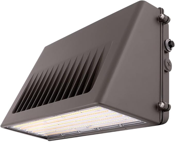 Konlite - 63W/45W/30W Full-Cutoff LED Wall Pack Lights, Selectable Wattage & CCT (5000K/4000K/3000K), LED Wall Light, Energy Efficient, Durable, Outdoor Commercial Wall Pack Light, 9797LM