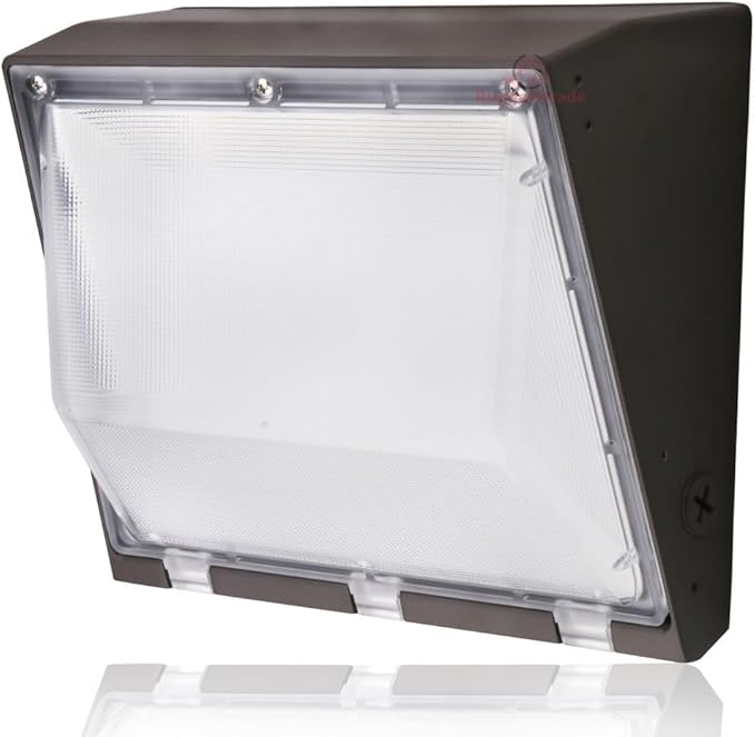 RuggedGrade 80W LED Wall Pack - Durado Blade Series - 11,400 Lumens - 5000K Bright White - Semi Cut-Off - No Photocell - Black Housing - DLC 5.1 Premium