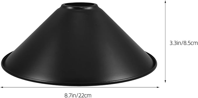 POPETPOP Industrial Pendant Shade Metal Lamp Shade Vintage Cone Lamp Cage Replacement for DIY Hanging Light Fixture with 4Cm Diameter Suitable for Restaurant and Home Lighting