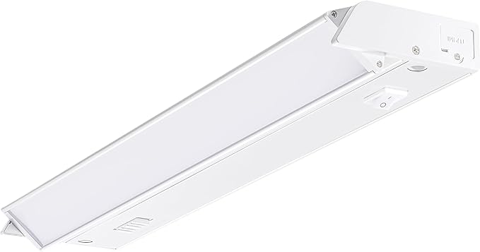 PARMIDA LED Swivel Under Cabinet Lighting, Hardwired or Plug-in Installation, 16 Inch, 10W, 5CCT Color Selectable - 2700K/3000K/4000K/5000K/6000K, Rotatable Lens, Dimmable, Linkable, 120V, 800LM, ETL