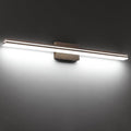 SineRise 40-Inch LED Modern Bathroom Vanity Light Bar, Brown Modern Acrylic Bathroom Wall Lighting Fixtures Over Mirror (Cool White 6000K)