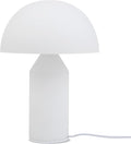 Brightech Venus Glass - 14" Contemporary Table Lamp with Glass Shade and Body - Unique Mushroom Table Lamp - Dimmable LED Light Bulbs for Bedroom Reading, Great Décor for Living Rooms, Offices