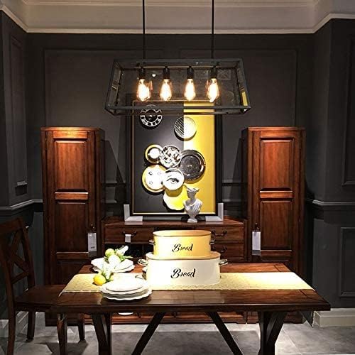 ASOKO LED Dimmable Edison Light Bulbs 4W Vintage Light Bulb, 2200K-2400K Warm White (Amber Glass), Antique LED Edison Bulbs, Squarrel Cage Filament,ST64, E26 LED Bulb Base