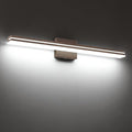 SineRise 32-Inch LED Modern Bathroom Vanity Light Bar, Brown Modern Acrylic Bathroom Wall Lighting Fixtures Over Mirror (Cool White 6000K)