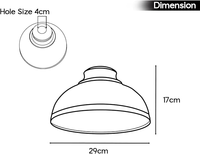 Vintage Curvy Lamp Shade, Brushed Copper Metal Replacement Lamp Shade For Lighting Fixtures, Easy Fit DIY Light Guard Replacement Accessories (Type 7)