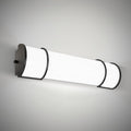 ASD LED 24" Vanity Flush Mount Light Fixture, Linear Bathroom Lighting Bar | 3CCT, Dimmable, Energy Star, ETL Listed | 25W 1950LM 3000-5000K 120V | Long Tube Bath Wall Sconce Over Mirror | Black