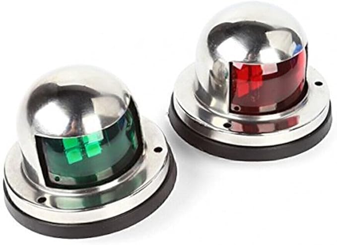 Marine Boat Yacht Pontoon 12V Stainless Steel LED Bow Navigation Lights