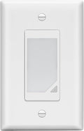 LIDER Full Face LED Decorator Guide Light with Automatic Daylight Sensor, Decorator Night Light, 120VAC/15A, LGL-FL-WWP, UL Listed, White, Wall Plate Included