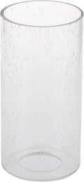 GoLucky Glass Cylinder Shade Accessory for Lamp - Bubble Glass Fixture Replacement with 1-5/8 Inch Fitter - 3"D x 6"H
