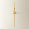 Z Gallerie Aspar Wall Sconce Long Candle Holder in Gold Finish, Retro Chic Wall Decor for Living Room, Vintage Candle Wall Sconce with Timeless Appeal(A Sconce Without Candles)