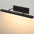 Art Picture Frame Wall Light: 30" Black Retro Swing Arm Artwork Spotlights - Dimmable Slim Brass 4 Lights over Photo Framed - Decorative Wall Lighting above Sculpture for Gallery Museum Bulbs Included
