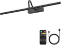 Picture Light,5000mAh Picture Lights for Wall with Remote,24 inch Art Light for Paintings, Gallery Lighting for Photo,Mirror,Artwork Frame,Portrait(Black)