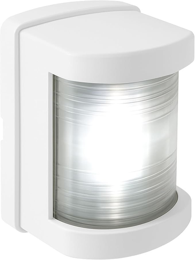 SEAFLO 11 Series Mini Sized LED White Stern Navigation Light – 12V, 1W, IP67 Waterproof, 2NM Visibility, High-Brightness, Impact-Resistant for Boats Under 65 ft (20m) – 4-Year Warranty (Stern/White)