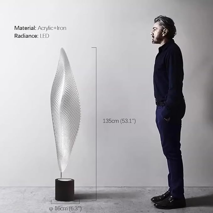 Post-Modern Nordic Creative LED Floor Lamp - Special Decorative Light for Villa Living Room & Hotel Study Room (Style 68 H135CM)
