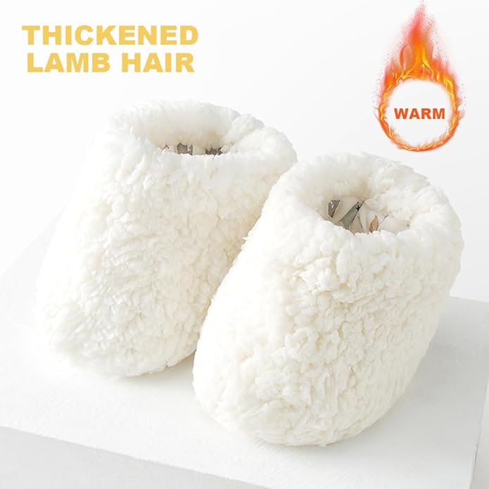 Warm Fur Baby Boots, 2024 New Warm Cozy Fleece Baby Booties, Winter Snow Anti-Slip Soft Sole Warm Sock Shoes