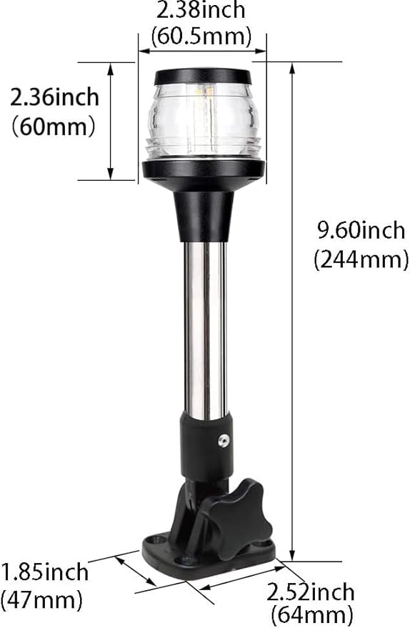 Young Marine Navigation Anchor Lights All Round 360° White LED 12-24VDC